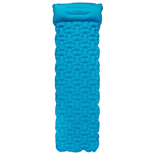 Spokey AIR BED PILLOW BIG Inflatable mattress with vank&amp;uacute;&amp;scaron;ikom 213x62x6 cm, blue Slike