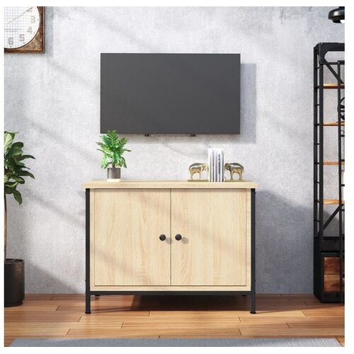  TV omarica z vrati sonoma hrast 60x35x45 cm inženirski les Cene