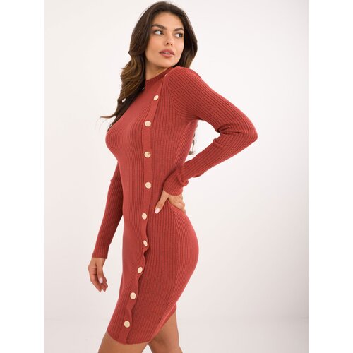 Wool Fashion Italia Dress-AT-SK-2345-2.32-dark orange Slike