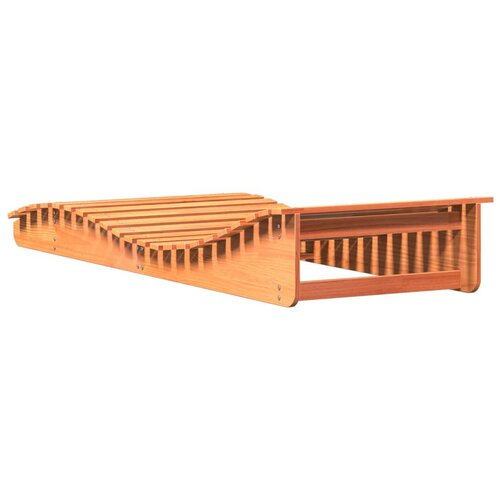  Ležaljka za sunčanje vo&amp;scaron;tano smeđa 205x80x31,5 cm od borovine Slike
