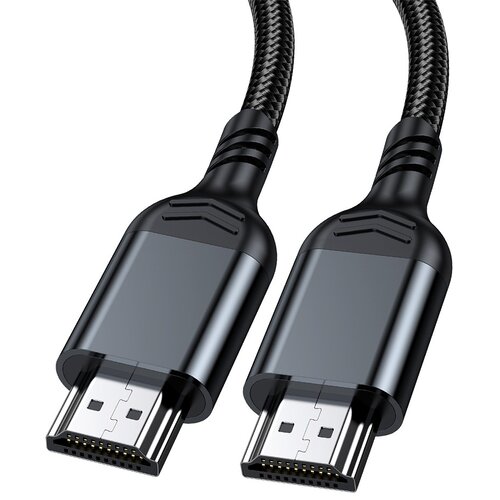 INF Mo&amp;scaron;ki HDMI 2.1 kabel 8K 240Hz HDR, najlon pleten, brezkislikni baker Black 1,8 m, (5000327326) Slike