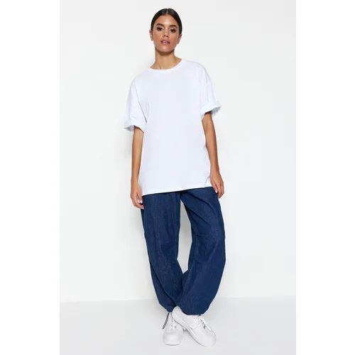 Trendyol T-Shirt - White - Oversize