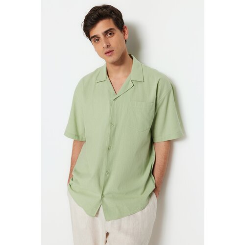 Trendyol Shirt - Green - Oversize Slike