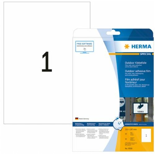 Herma outdoor etikete 210x297 A4/1 1/10 bela ( 02H9500 ) Cene