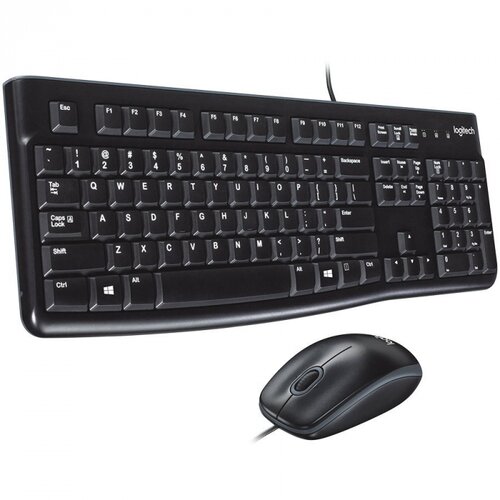 Logitech MK120 Corded Combo - BLACK - USB -... Cijene
