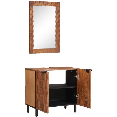 Setovi za kupaonicu 2 pcs Acacia smeđi fini&scaron; Čvrsto drvo manga Cijene