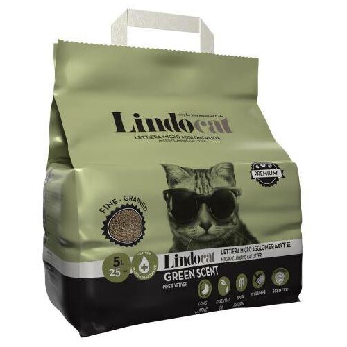 Lindocat Grudvajući posip za mačke sa bentonitom Green Scent 5L Cene