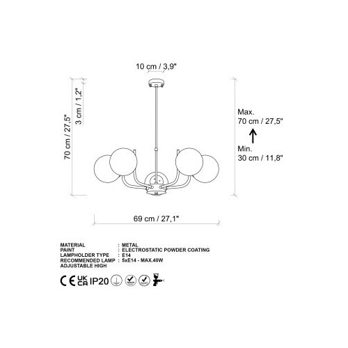Opviq antler 13768 crna visilica Slike