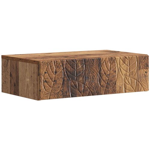 vidaXL Stenska stranska miza Star les 59 x 34,5 x 17 cm Inženirski les, (5000263267) Cene