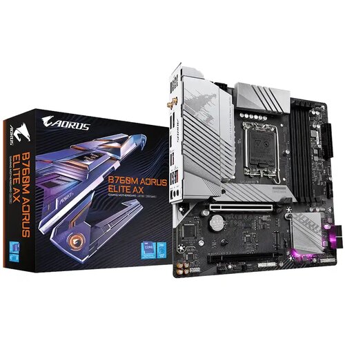 Gigabyte matična ploča 1700 B760M AORUS ELITE AX DDR5 HDMI/DP/M.2 Slike