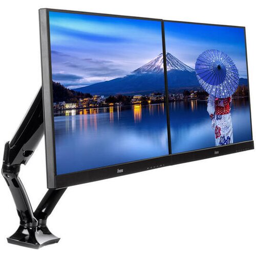 Iiyama DS3002C-B1 - Mounting kitfor 2 monitors (adjustable arm) black screen size: 10"-27" desk-mountable Cene