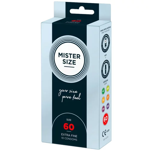 Mister Size Tanek kondom - 60 mm (10 kosov)