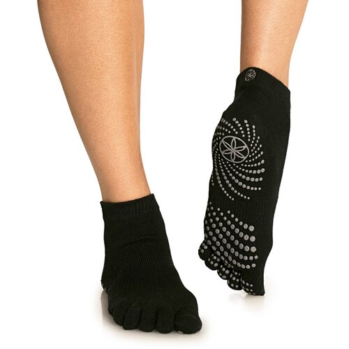 GAIAM Nedrseče nogavice za jogo (Medium/Large) - črna Cene