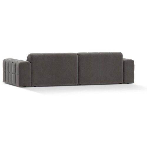Cosmopolitan Design Siva žametna sedežna garnitura 252 cm Chicago &amp;ndash; Slike
