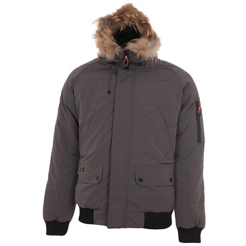 Peak Mountain Parke Parka de ski vraie fourrure homme CALOZ Kaki Cene