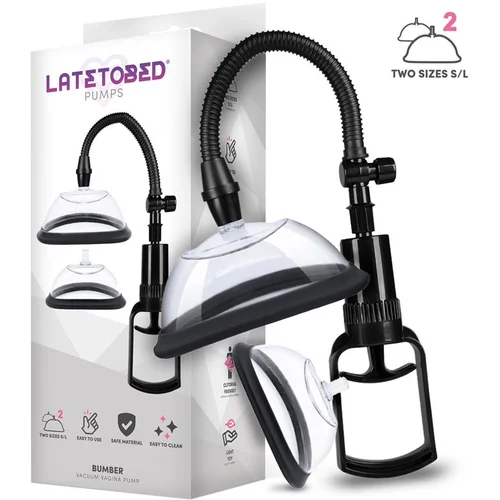 LATETOBED Bumper Manual Vacuum Vagina Pump with 2 Cups