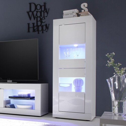 LC Mobili Moderna bijela vitrina s 3 police, BASIC 209015-10 Slike