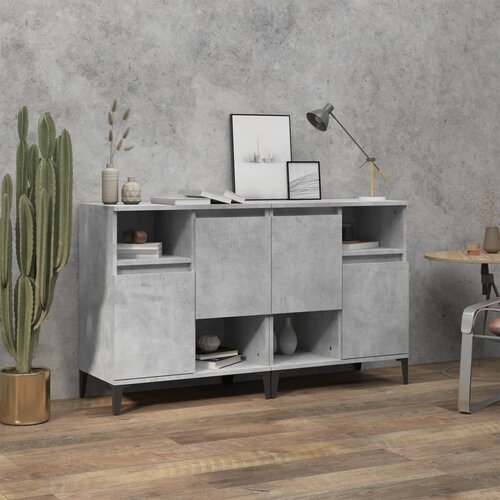  Komode 2 kom siva boja betona 60x35x70 cm od konstruiranog drva Cene