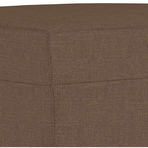  3-dijelni set sofa s jastucima smeđi od tkanine Slike