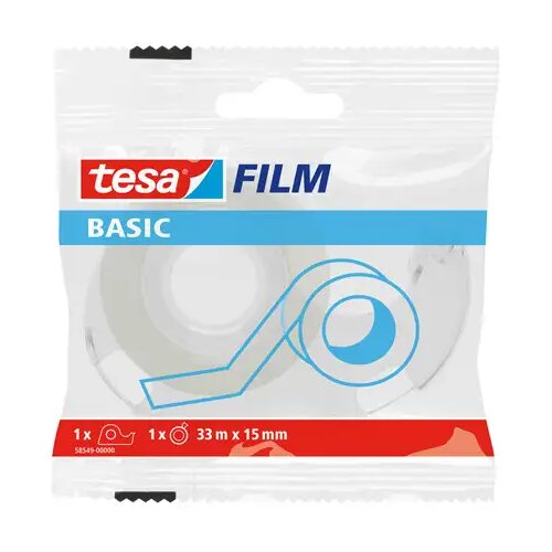 ICO Tesa Basic ljepljiva traka (selotejp), 33mx15mm Slike