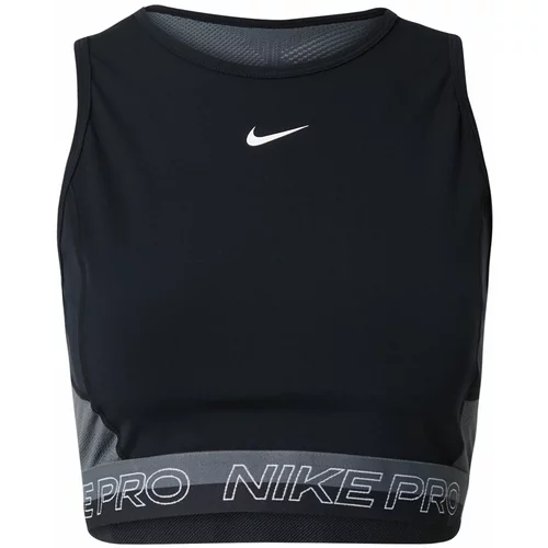 Nike Sportski top siva / crna / bijela