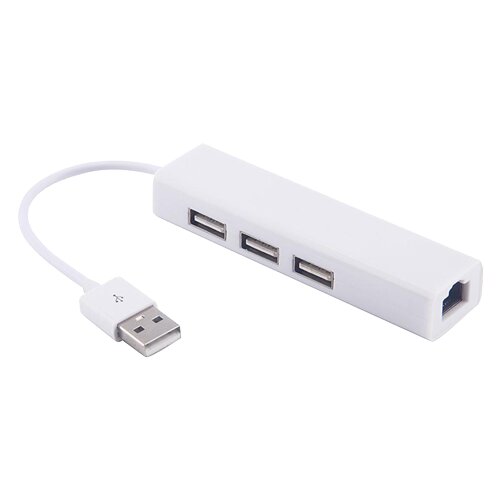 Linkom Multiport hub USB 2.0 3port + RJ45 - 145 3x USB-A 2.0 LAN port Cene