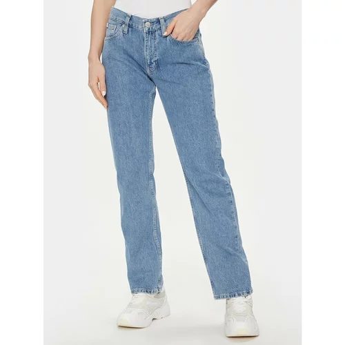 Calvin Klein Jeans Jeans hlače Low Rise Straight J20J222439 Modra Straight Fit