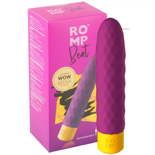 ROMP Beat - Vodoodporni vibrator za drog, ki ga je mogoče polniti (vijolična)