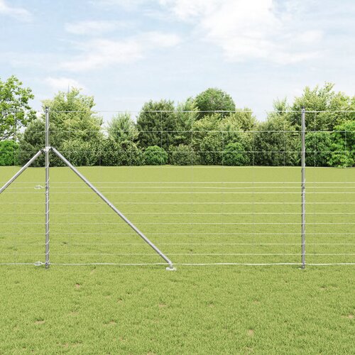 vidaXL Field Fence 1.5x25 m Galvanizirano jeklo Cene