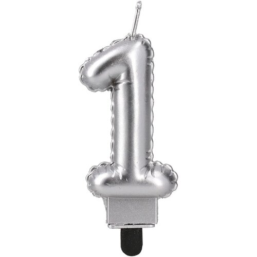  Ballon candle, svećica, srebrna - odaberite broj Cene