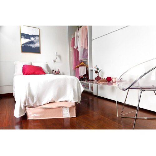 Compactor Vakuumska plastična &amp;scaron;katla za pod posteljo 65x45x15,5 cm Pink Edition &amp;ndash; Slike