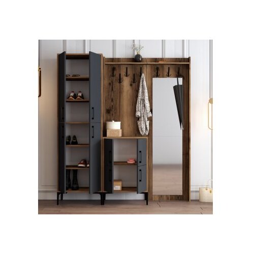  Cipelarnik sa čivilukom Berlin ABC Walnut Anthracite Slike