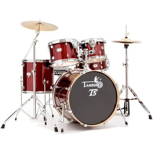 Tamburo T5S22RSSK RED SPARKLE akustični bubanj sa stalcima i činelama Cijene