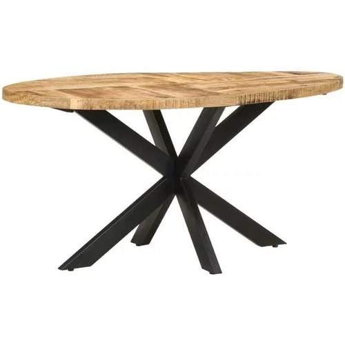  Jedilna miza 160x90x75 cm robusten mangov les