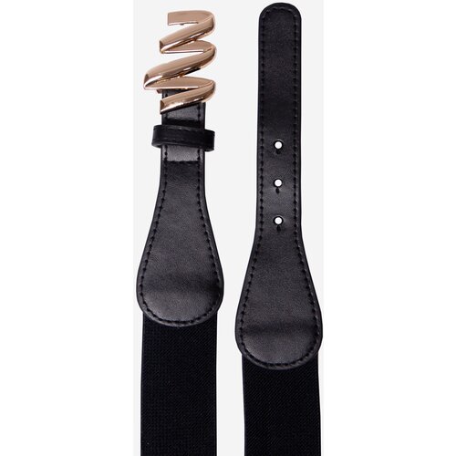 Shelvt Women's elastic belt black Slike