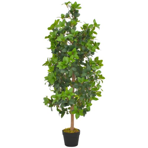 vidaXL Umetna rastlina lovorovo drevo z loncem zelena 120 cm, (20579852) Cene