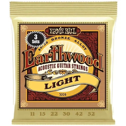 Ernie Ball 3004 Earthwood 3-Pack