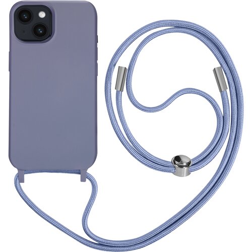 AVIZAR Poltrdi ovitek z vrvico za iPhone 14 z mehko notranjostjo, ovratnikom - vijolicen, (20640419) Cene