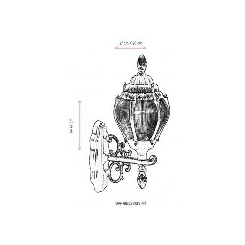 Opviq BAP 68202 BSY M1 lampa, crna Slike