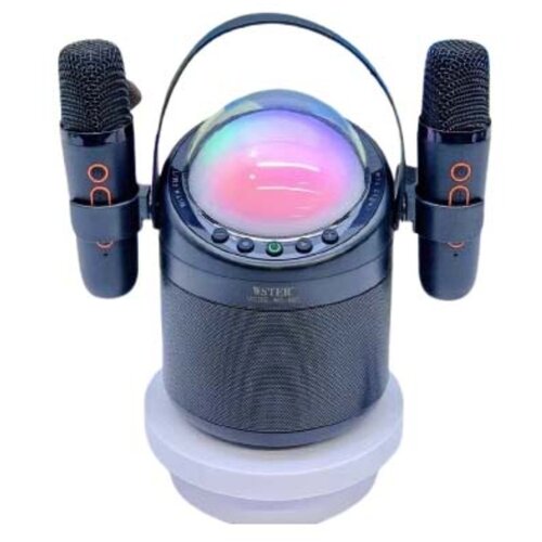 INF Brezžični Bluetooth Karaoke Zvočni&scaron;ki Sistem z Dvojnim Mikrofonom in RGB Lučmi Black, (5000141436) Cene