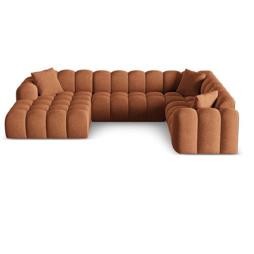 Cosmopolitan Design Kutna garnitura od šenila boja terakote (s desnim kutom/u obliku slova "U") Treno – Cijene