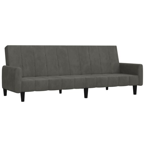 Maison Chic kavč - Sofa - Kanape dvosed z ležiščem temno siv žamet, (21726670) Cene