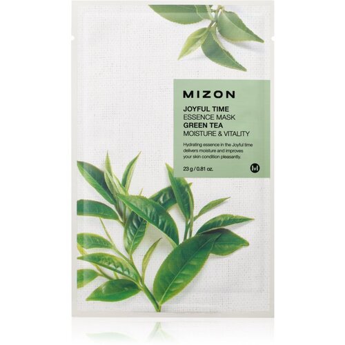 Mizon Joyful Time Green Tea maska iz platna z vlažilnim in revitalizacijskim učinkom 23 g Cene