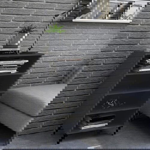 VidaXL Komoda visok sijaj siva 57x35x90 cm iverna plo&amp;scaron;ča Slike