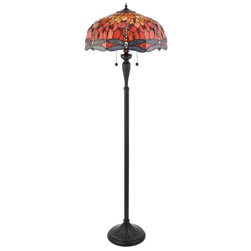  Endon 64070 - Stojeća Tiffany lampa DRAGONFLY 2xE27/60W/230V prečnika 50 cm Slike