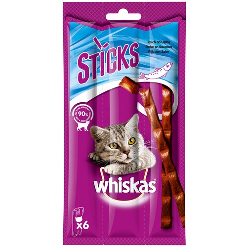 Whiskas Sticks 28 x 36 g - Bogato z lososom Slike