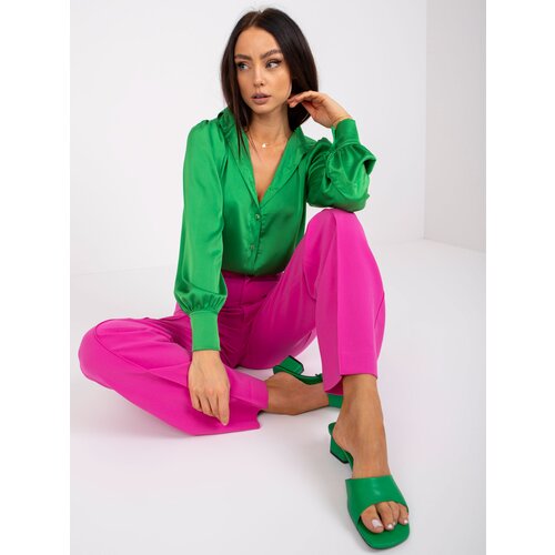 RUE PARIS Shirt-WN-KS-2002.77P-green Slike