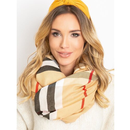 Fashion Hunters Beige scarf with fringes Slike