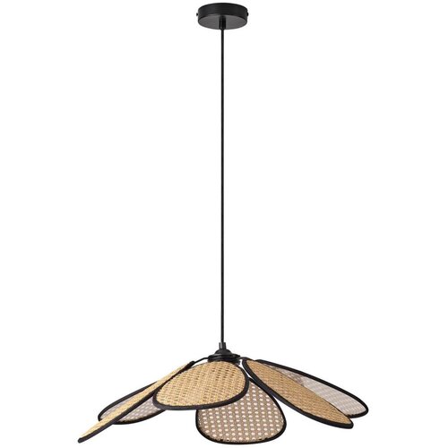 Osram Luster na sajli DECOR RATTAN 1xE27/15W/230V prečnik 58 cm bež/crna Slike