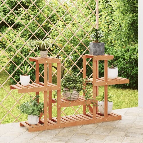 vidaXL Stalak za cvijeće 110 x 25 x 73 cm od masivne jelovine Cijene